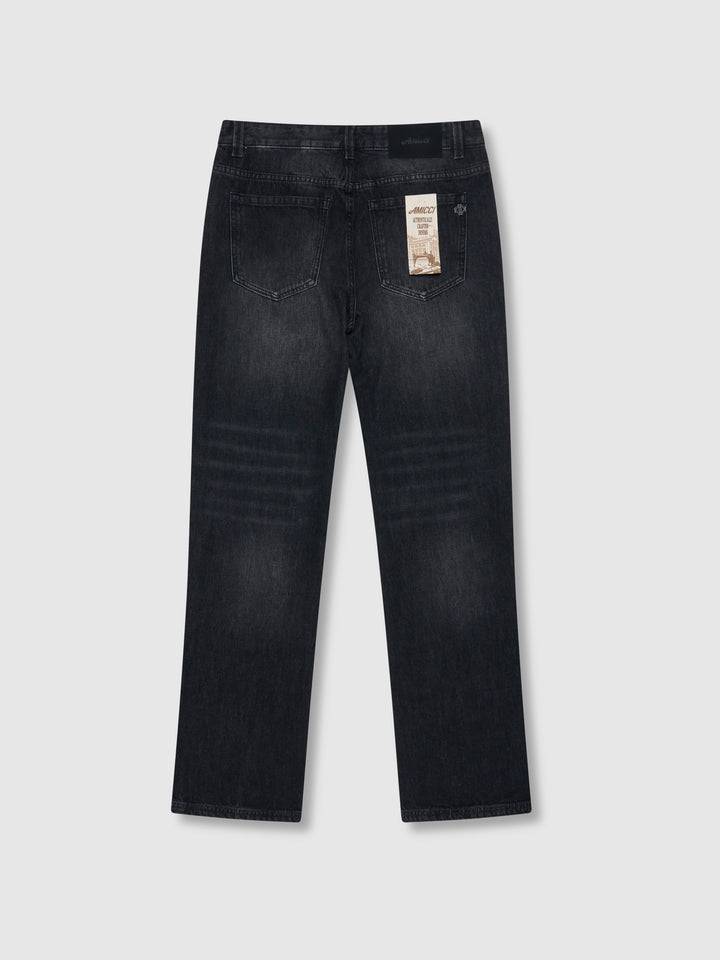 Sienna gewaschene schwarze Denim