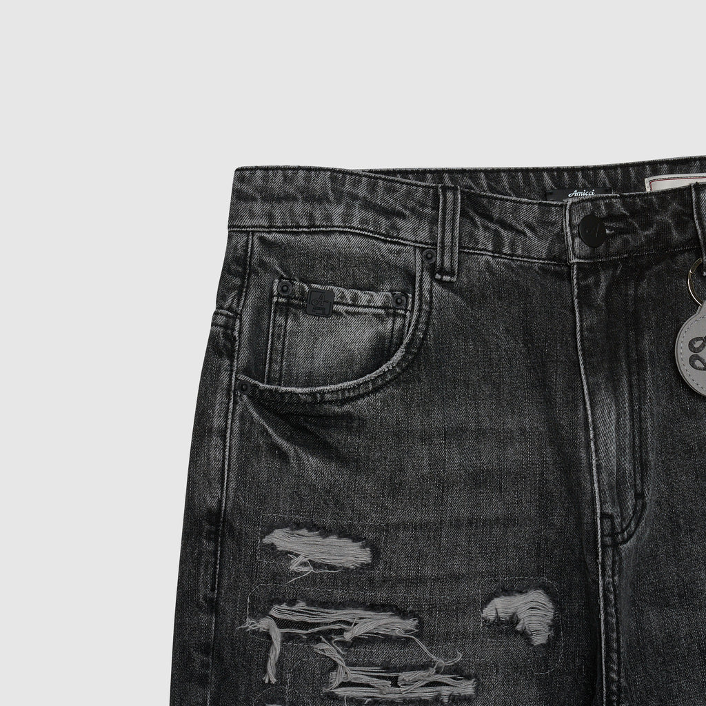 Manuel Grey Gescheurde Jeans