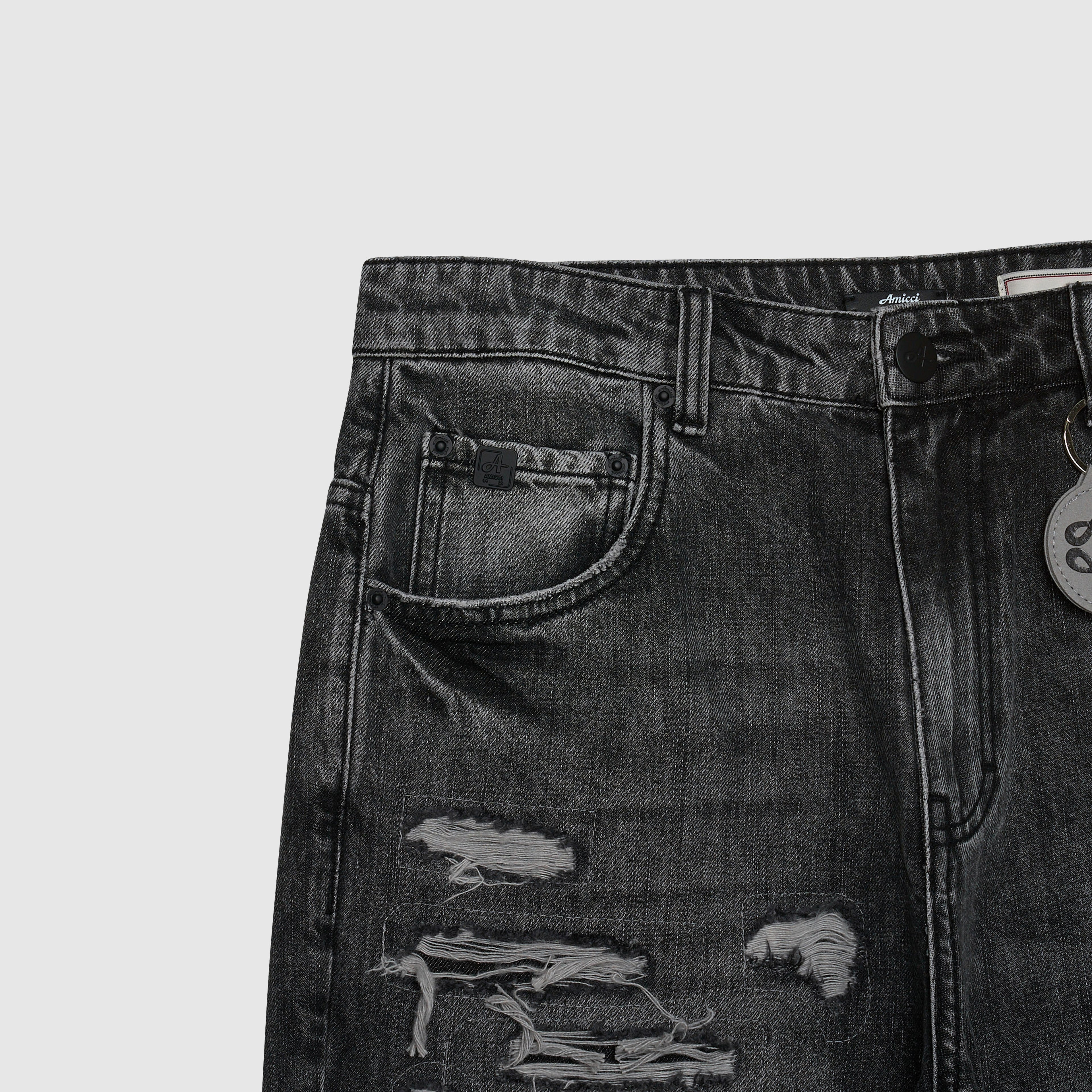 Manuel Grey Gescheurde Jeans