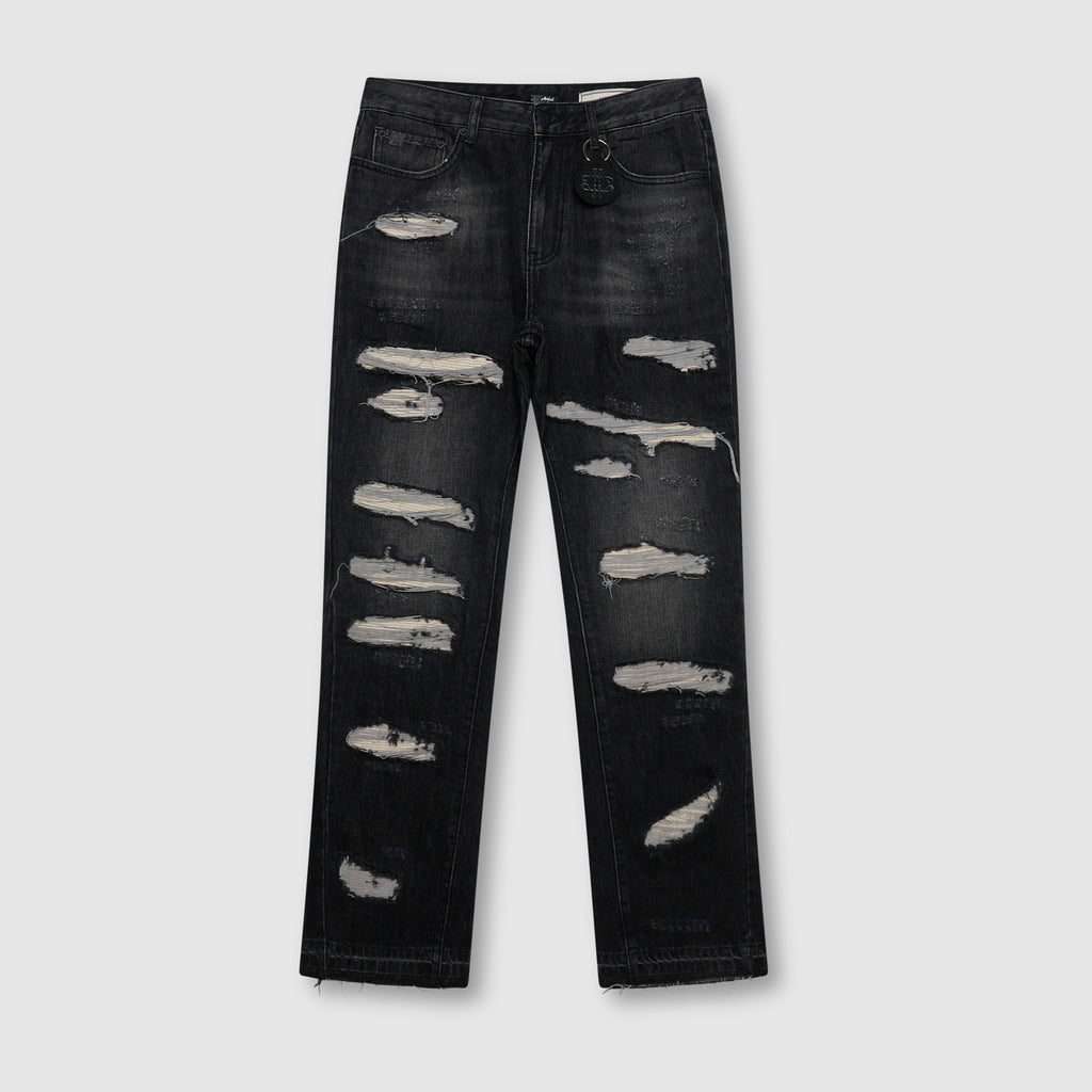 Trivoni Schwarze Flare-Jeans