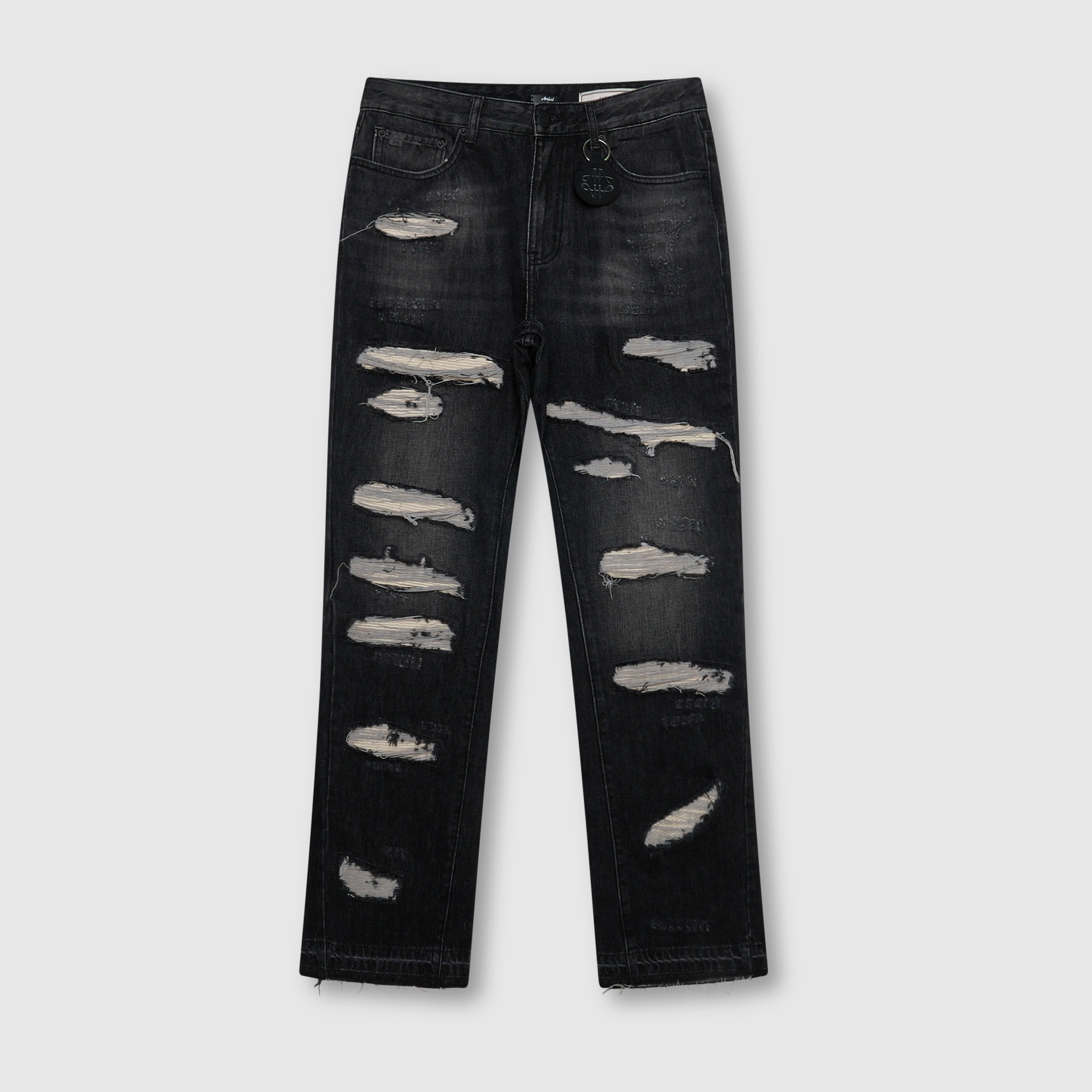 Trivoni Schwarze Flare-Jeans