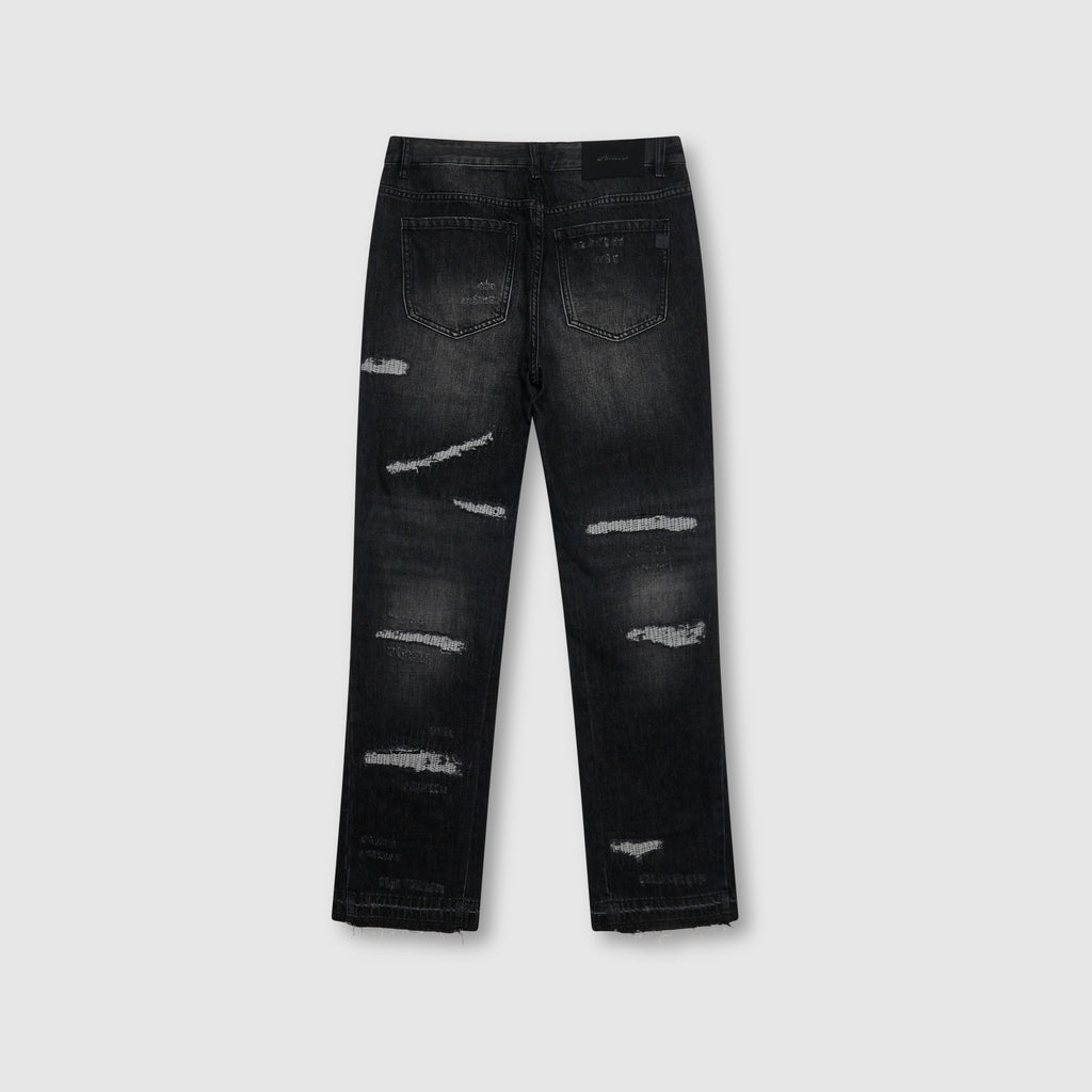 Trivoni Schwarze Flare-Jeans