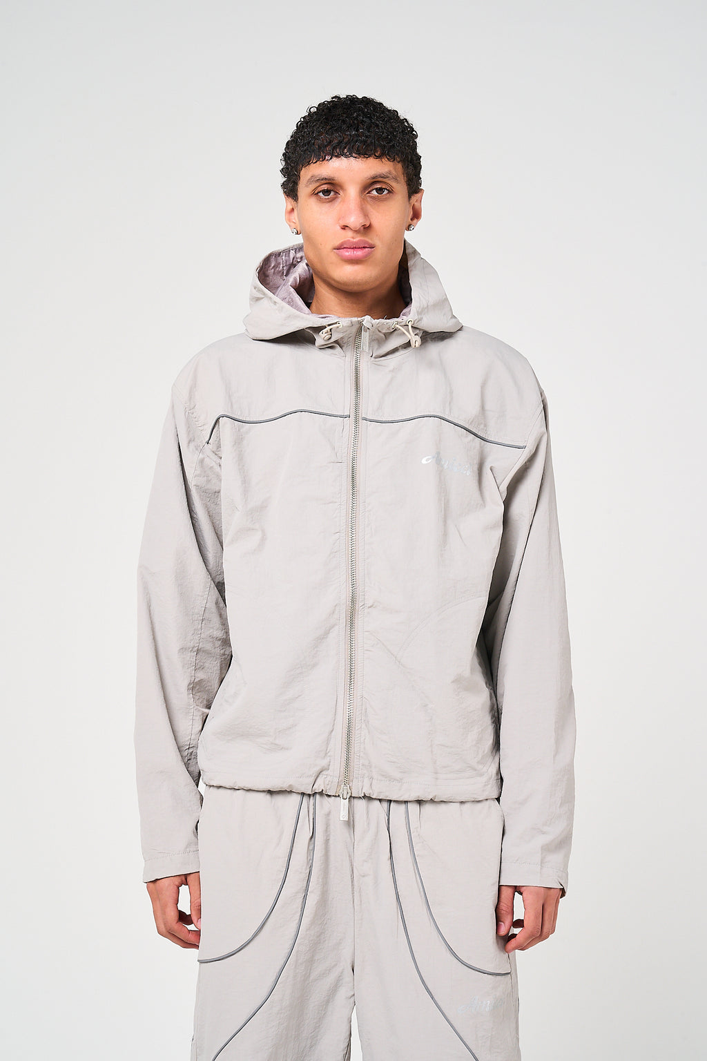 Carson Grey Windbreaker