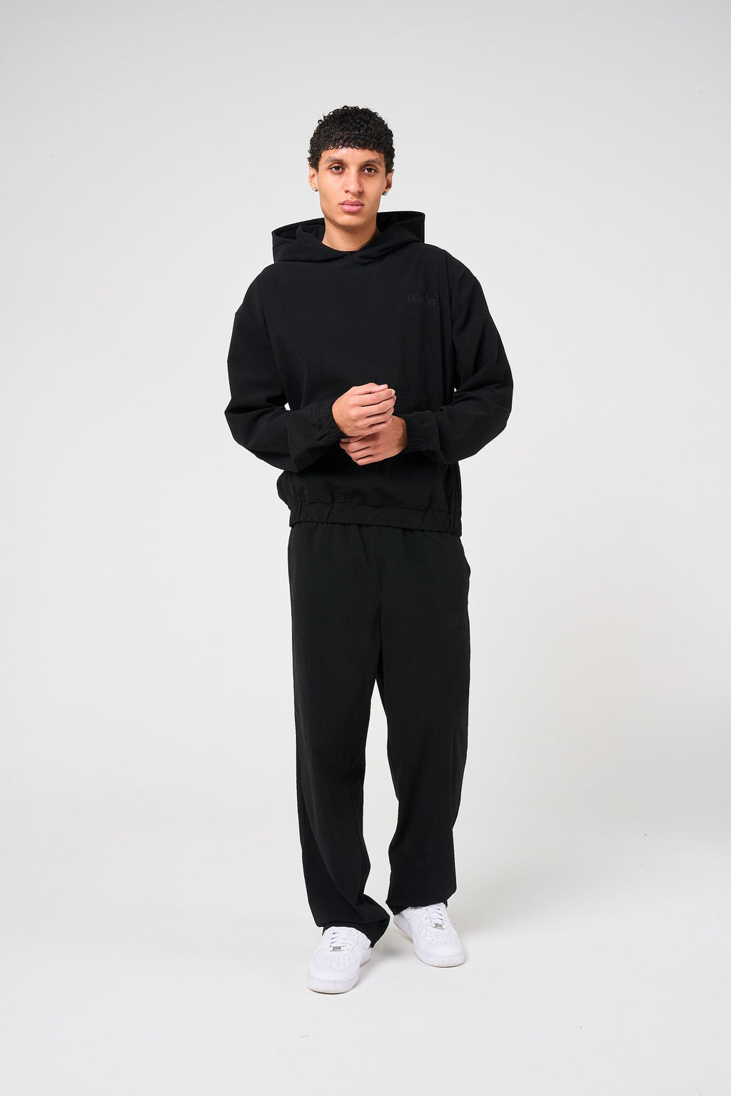 Cylinder Black Needlecord Jogger