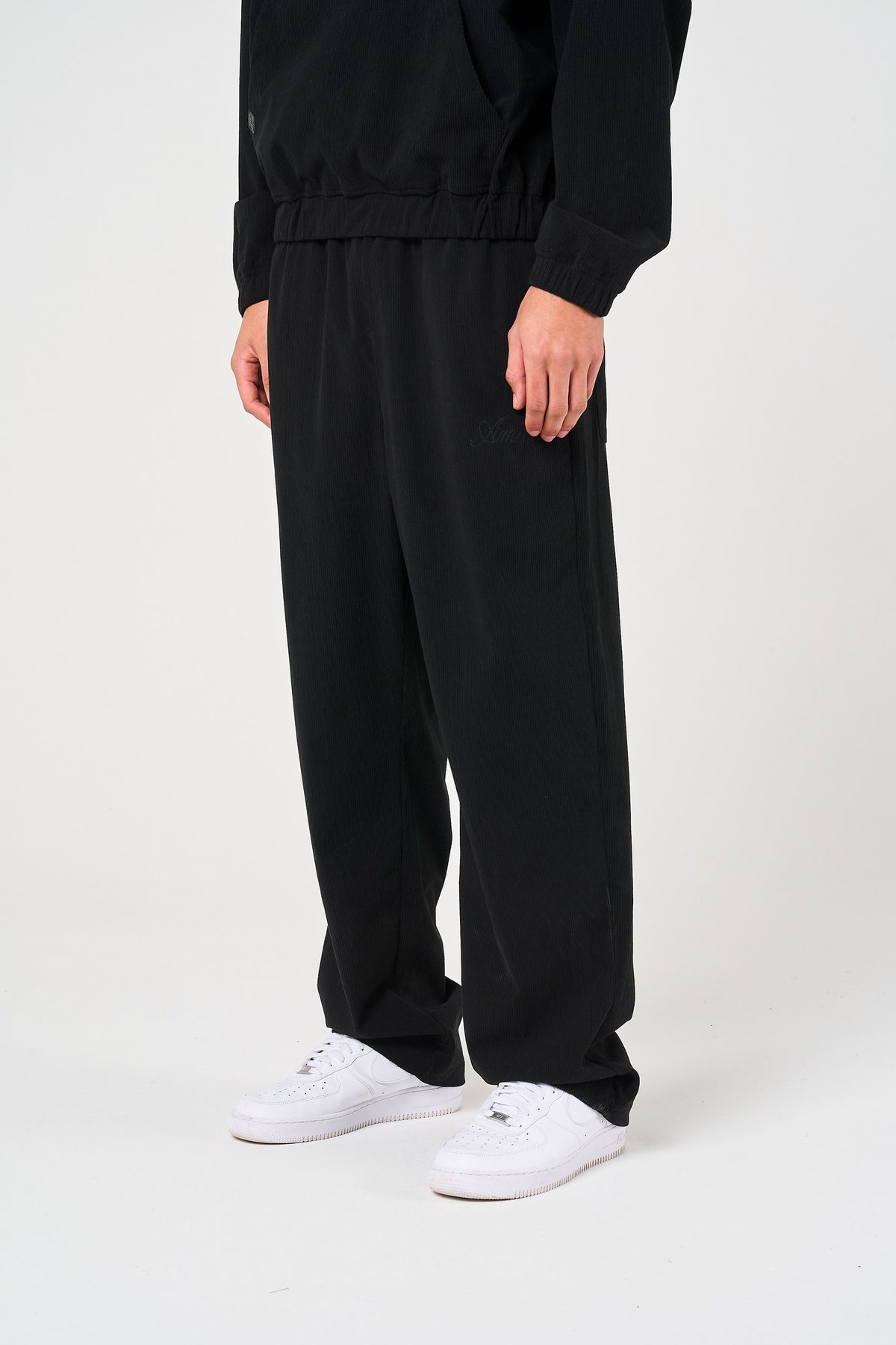 Cylinder Black Needlecord Jogger