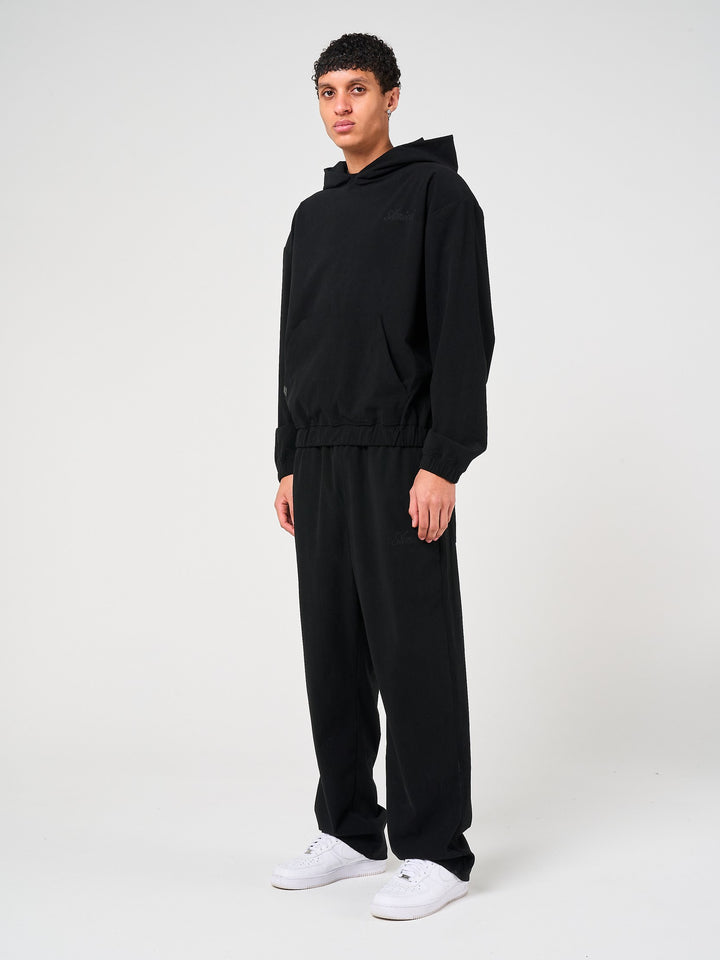 Cylinder Black Needlecord Hoodie