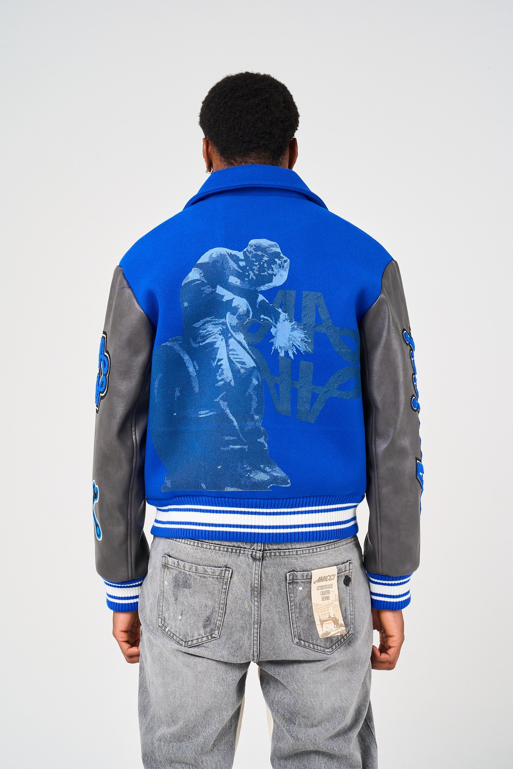 Amicci スタジャン Lサイズ Taras Navy Varsity Jacket – Amicci