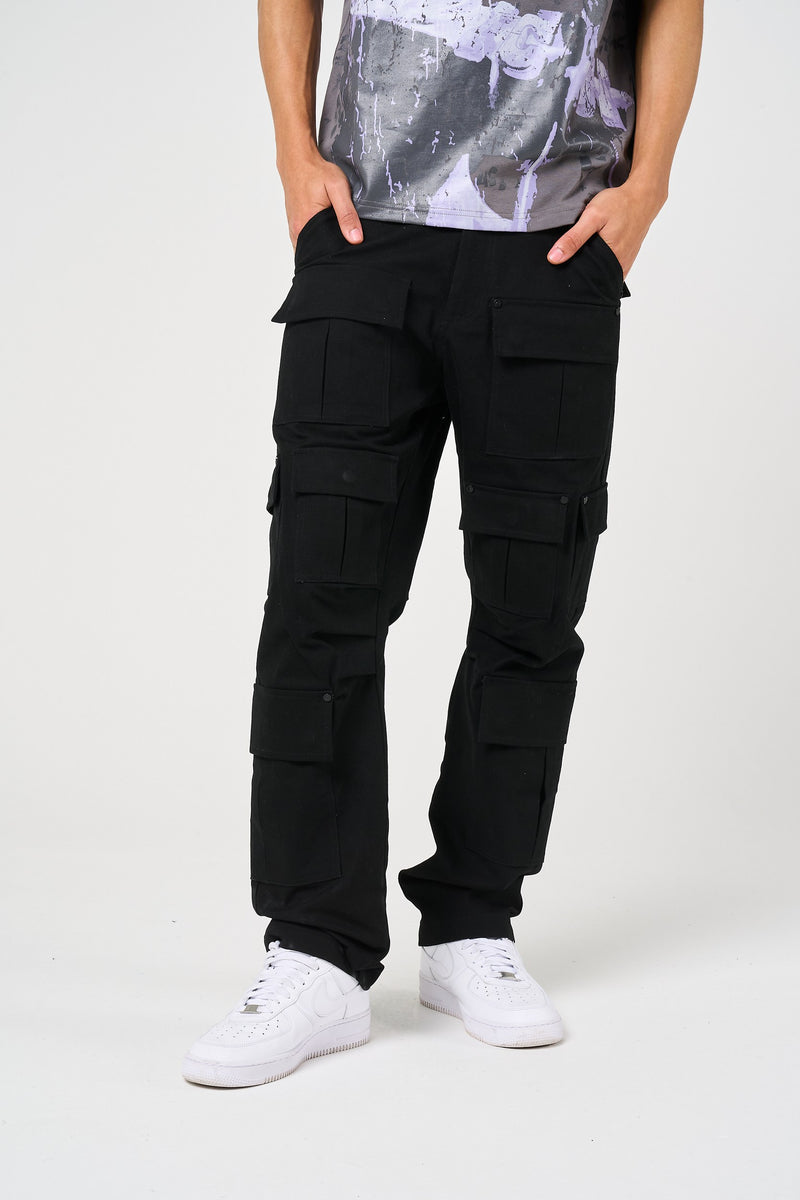 Pantalons noirs Terron à poches profondes