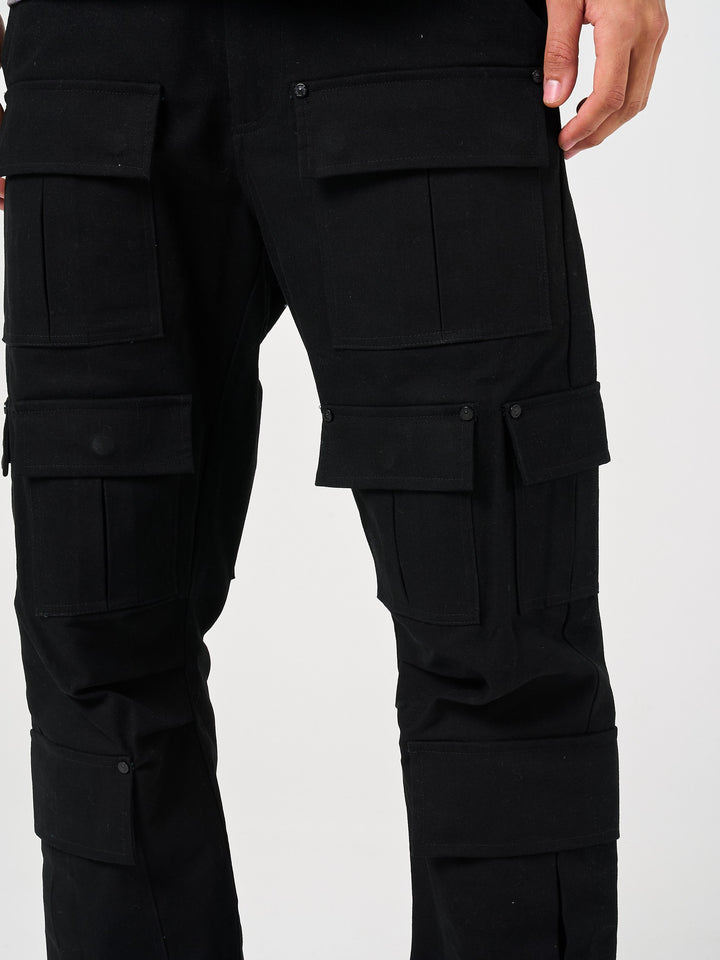 Terron Zwarte Zware Broek met Zakken
