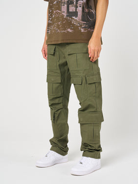 Terron Olivgrüne Schwere Taschenhose