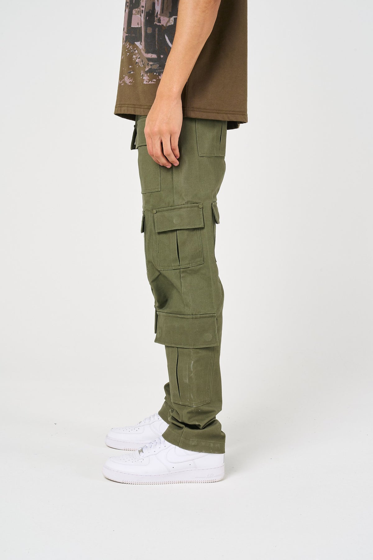 Terron Olivgrüne Schwere Taschenhose