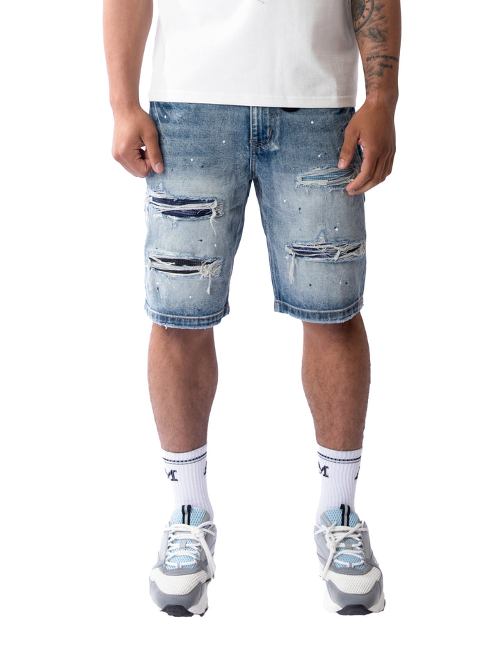 Sanko Mittelblaue Shorts