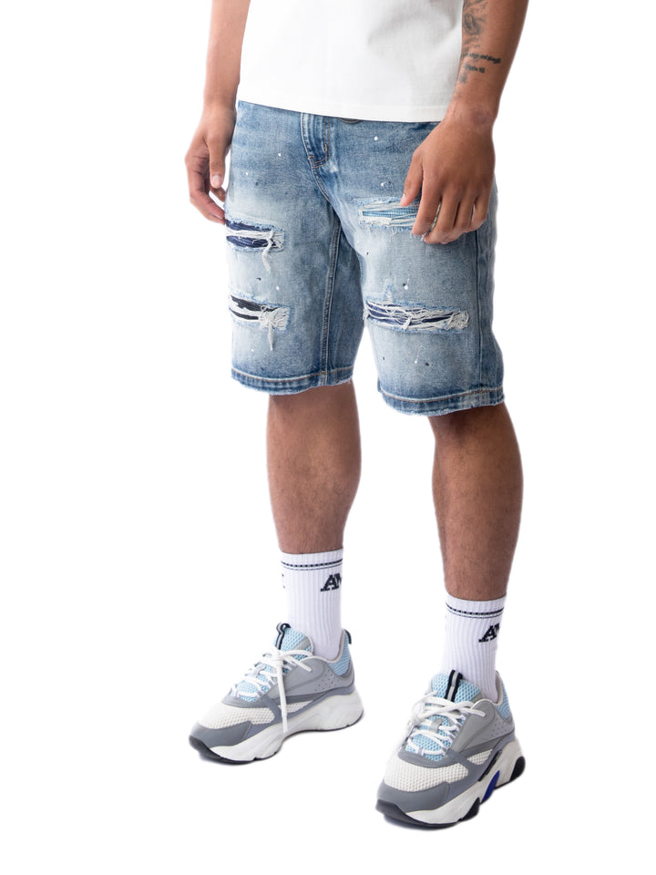 Sanko Mittelblaue Shorts