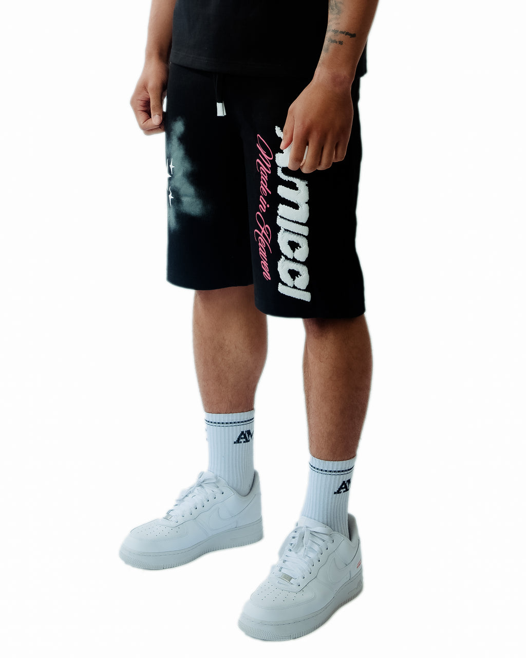 Angeli Grafische Korte Zwarte