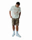 Shorts de camouflage beige Flavio