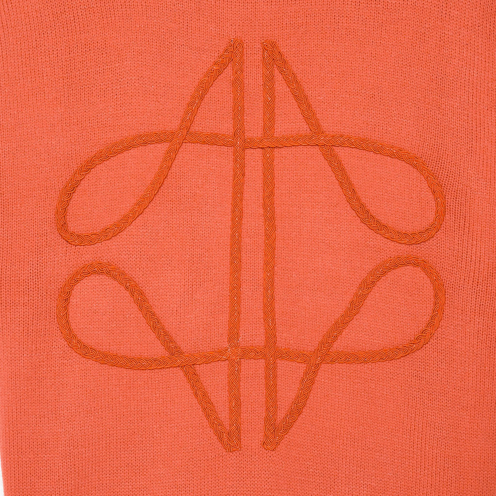 Nantes Gebreide Jersey T-Shirt Oranje