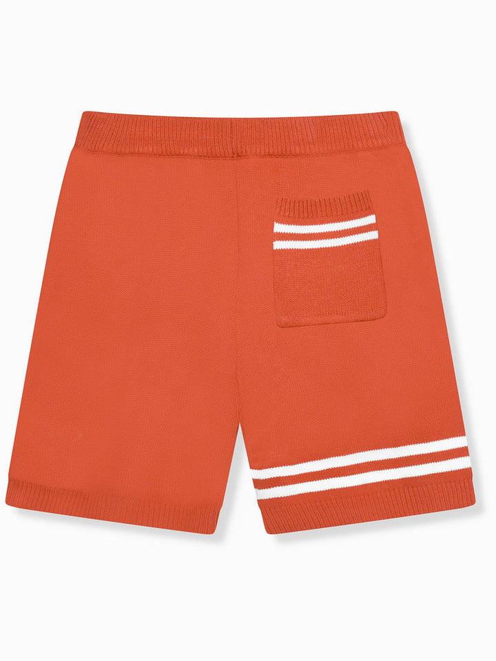 Nantes gestrickte Shorts Orange