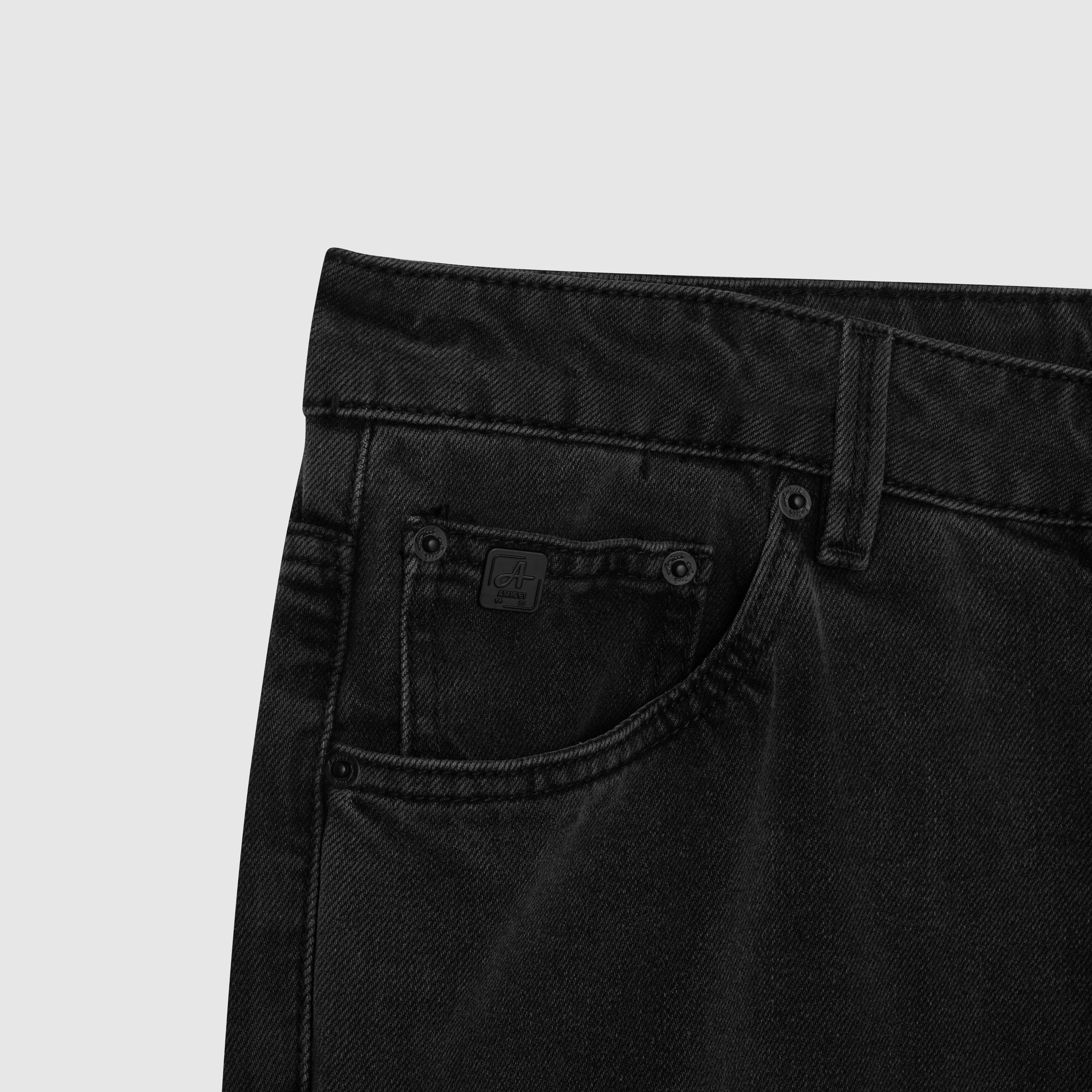 Jeans Panelados Lavados Negros Knox