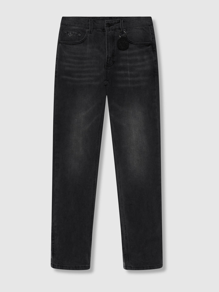 Givona gewaschene schwarze Schlagjeans