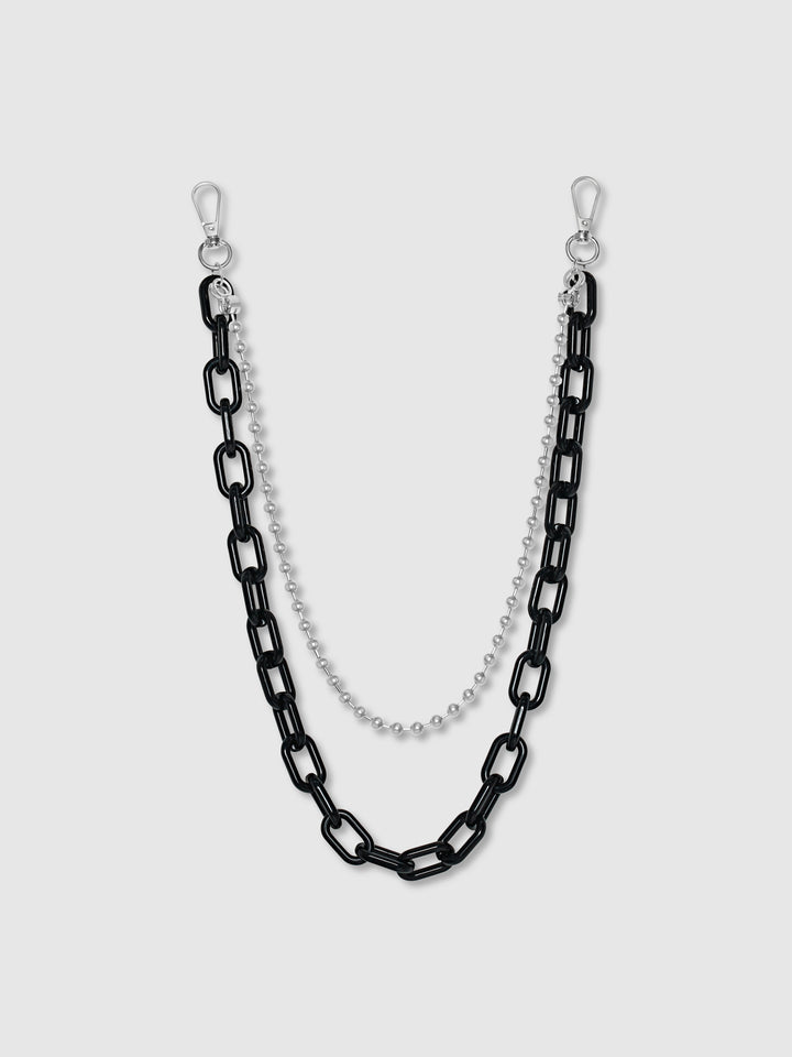 Collar de cadena negra