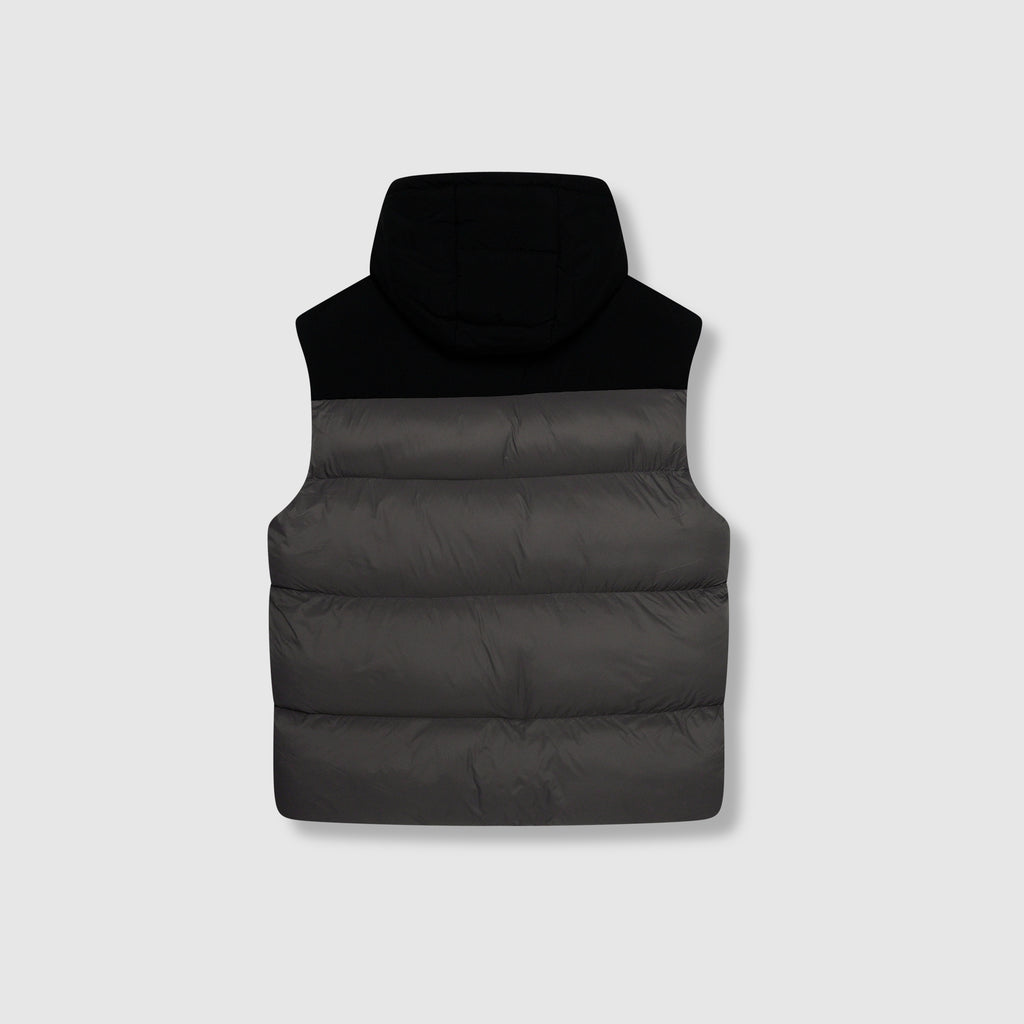 Fausta Grey Puffer Weste