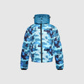 Donte Blau Camouflage Puffer Jacket
