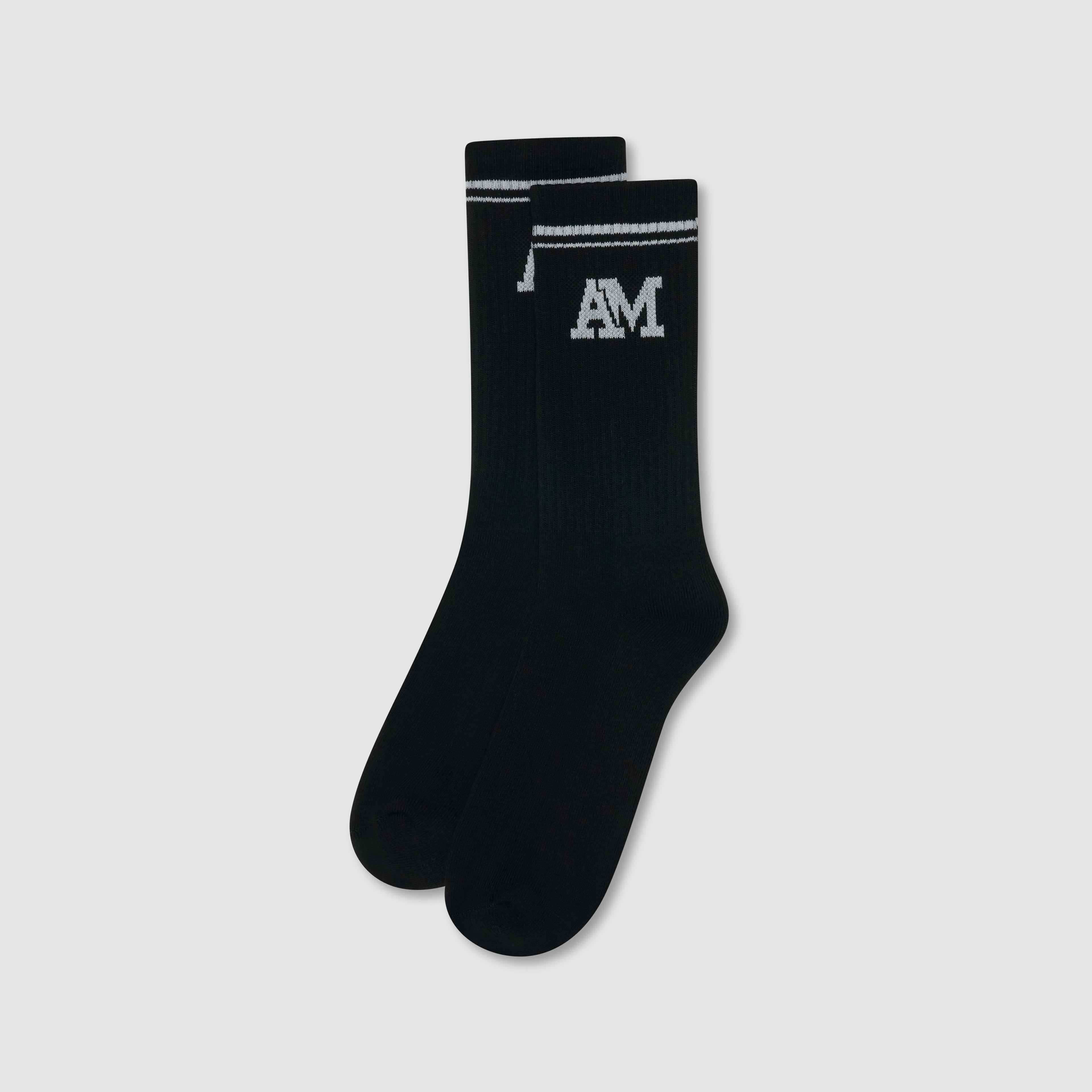 Schwarze Socken mit Emblem-Logo