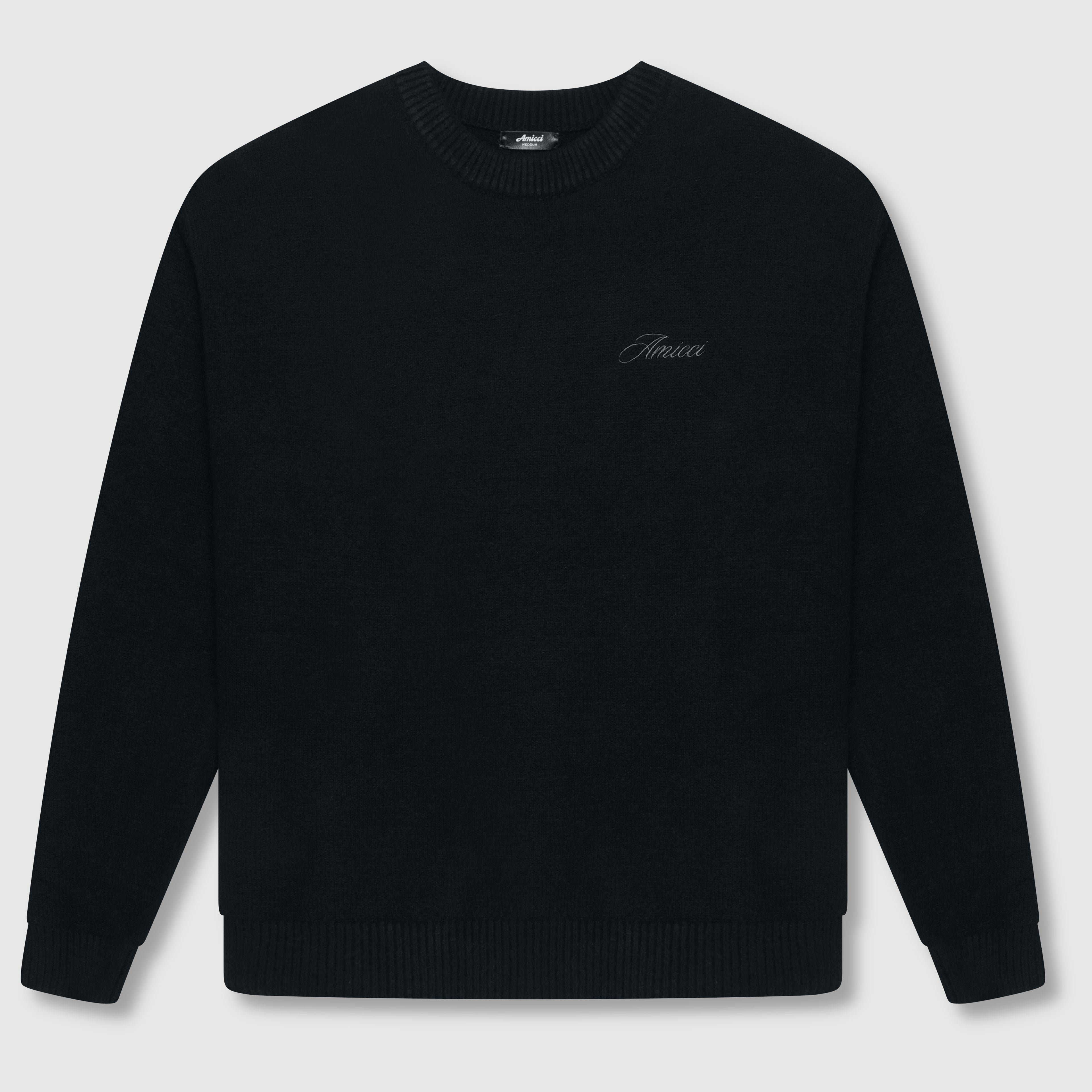 Dexter Black Knitted Sweatshirt