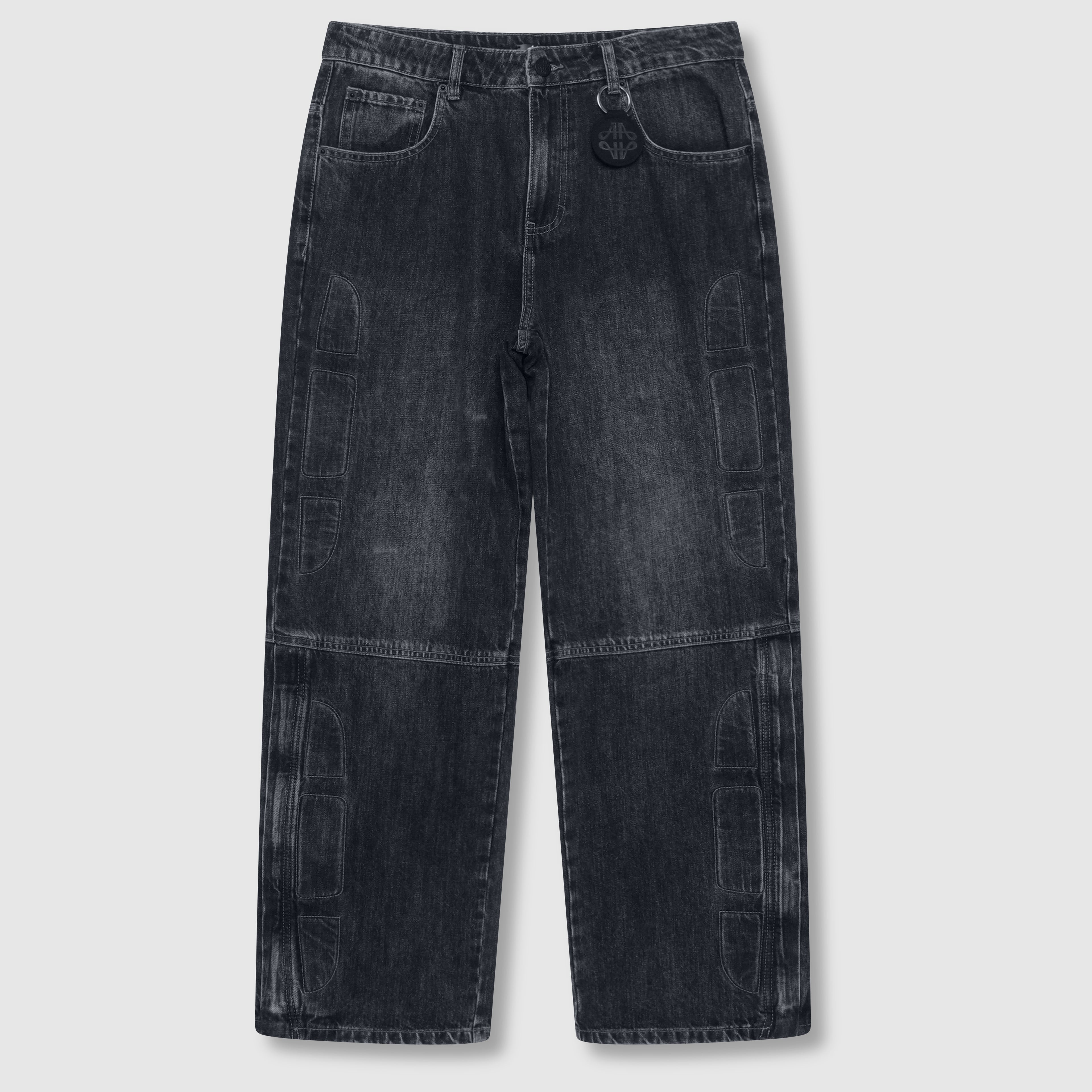 Generiere blaue Baggy-Jeans
