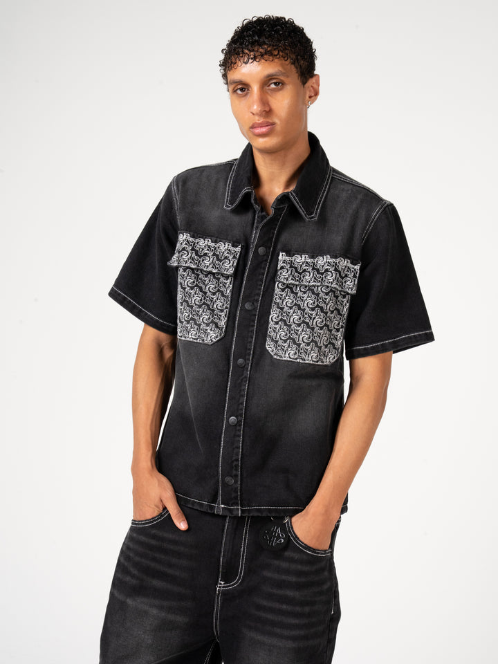 Keshi Denim Shirt Black