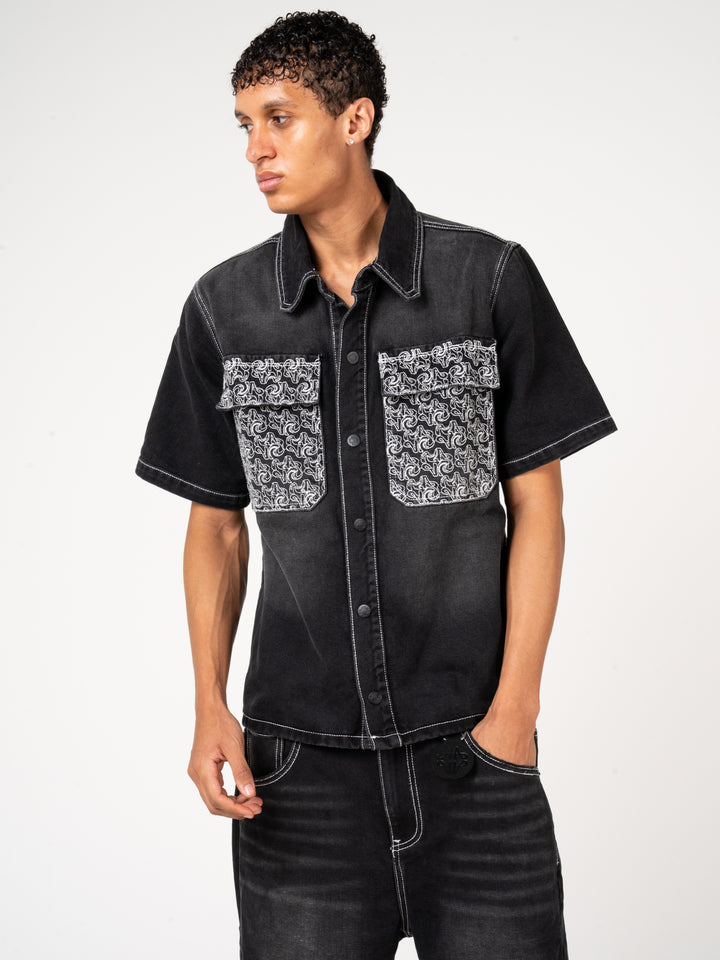 Keshi Denim Shirt Black