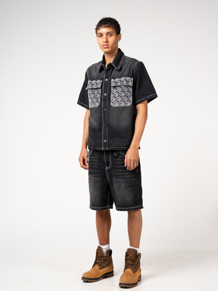 Keshi Denim Shirt Black