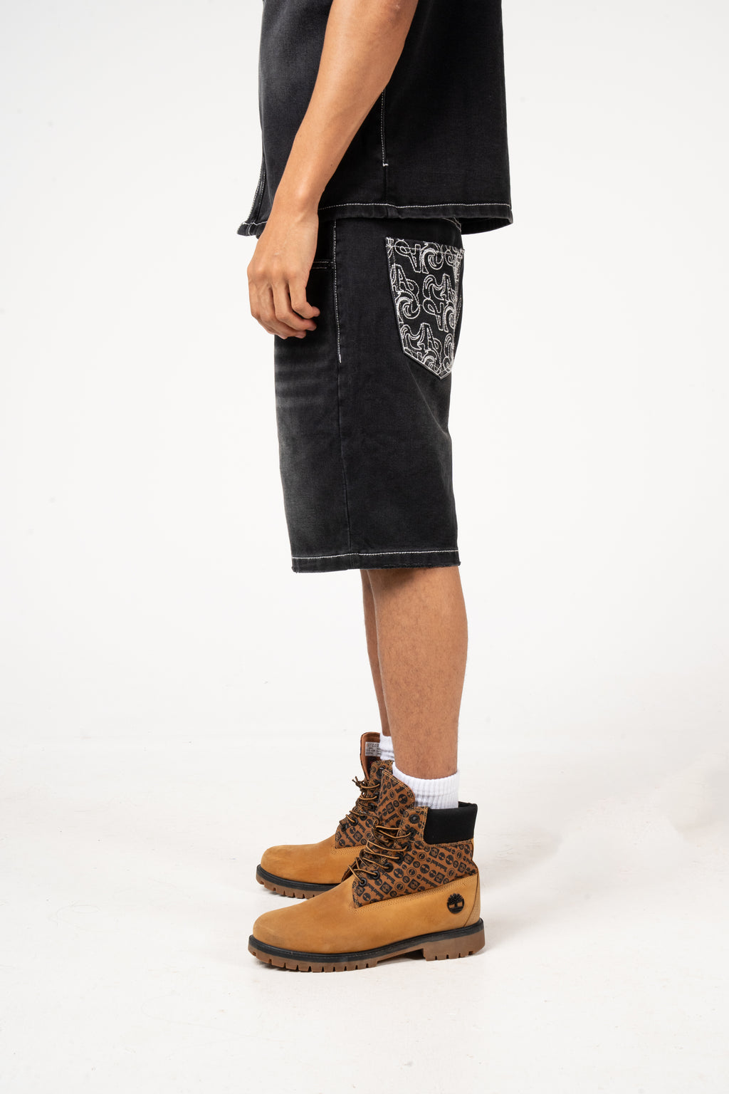 Keshi Denim Shorts Black