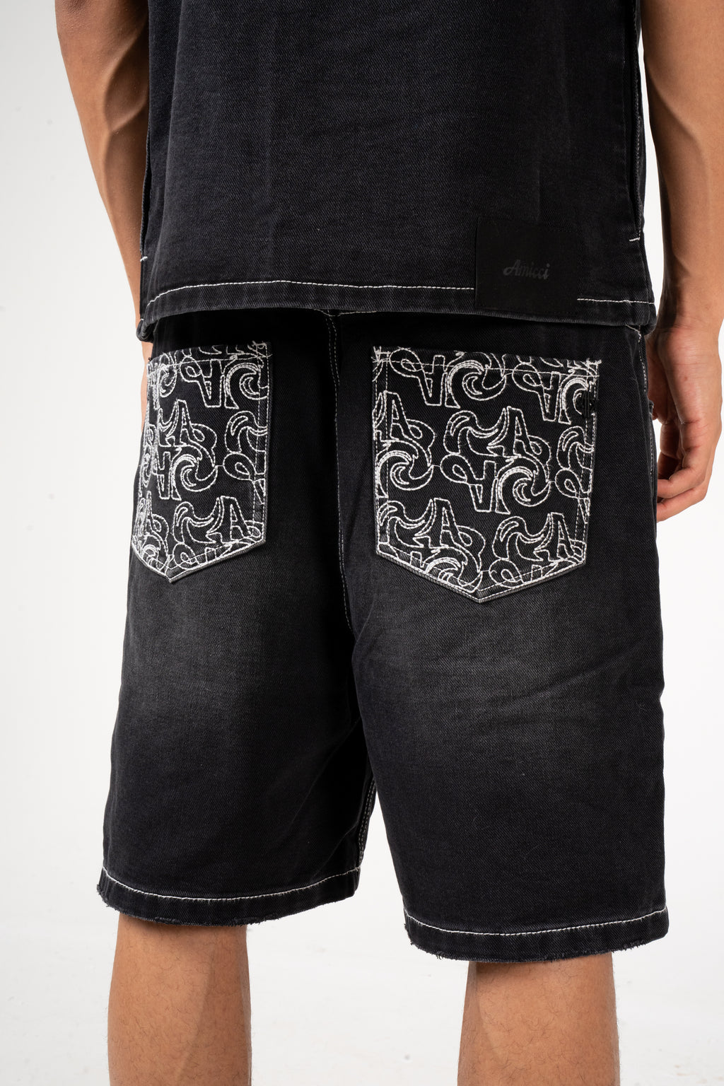 Keshi Denim Shorts Black