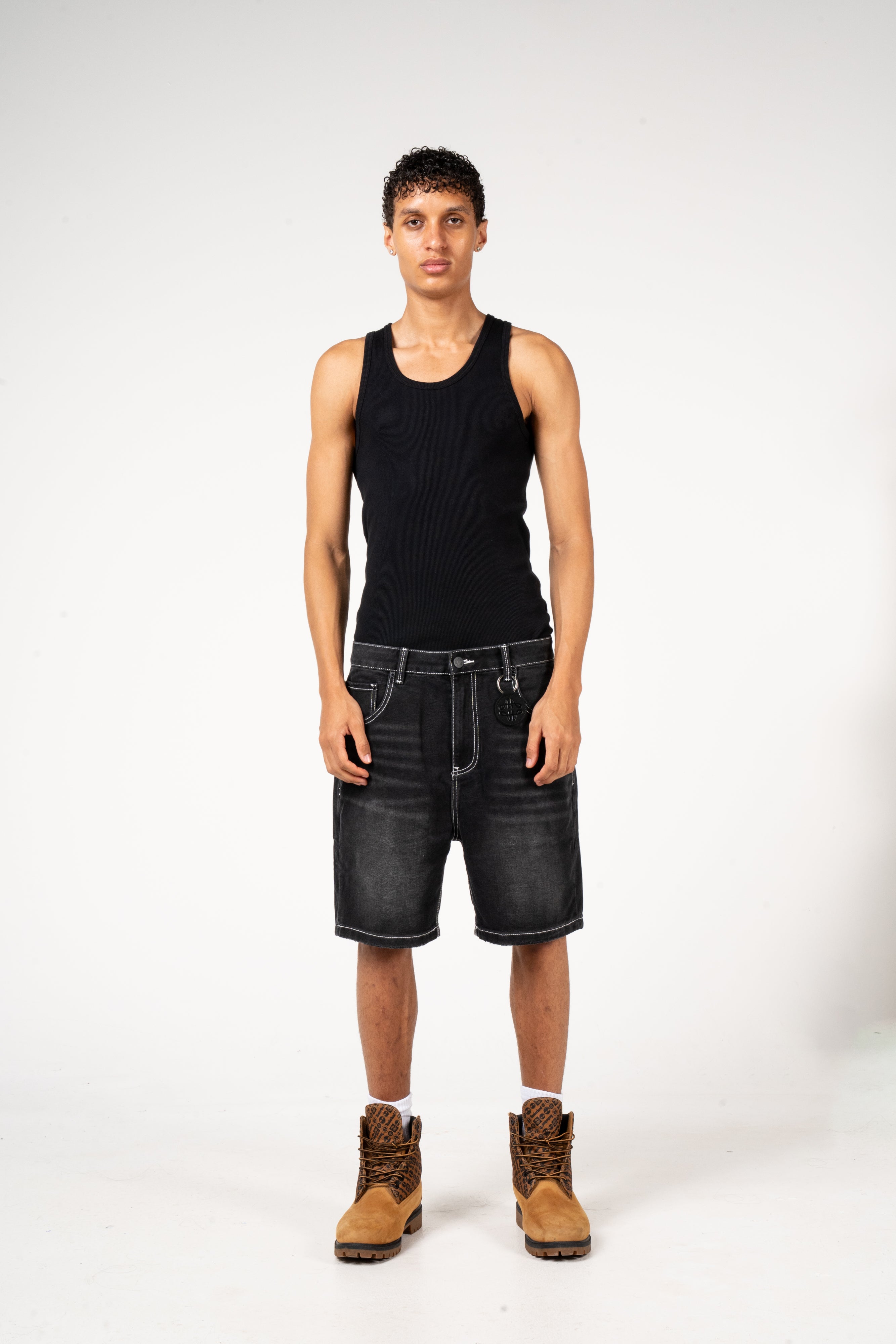 Keshi Denim Shorts Black