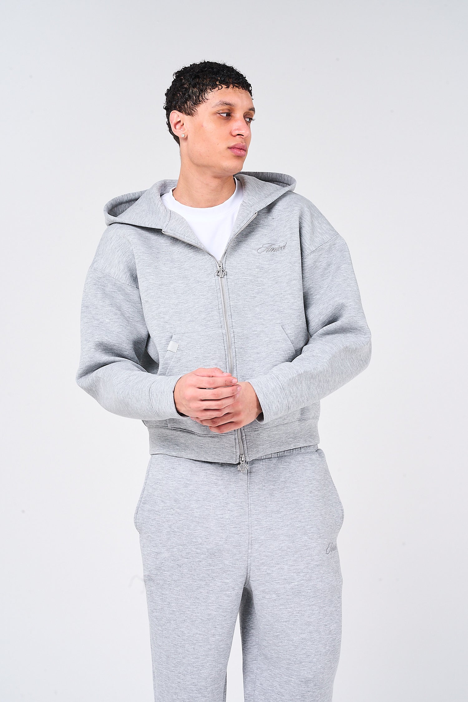 Atelier Grey Scuba Hoodie
