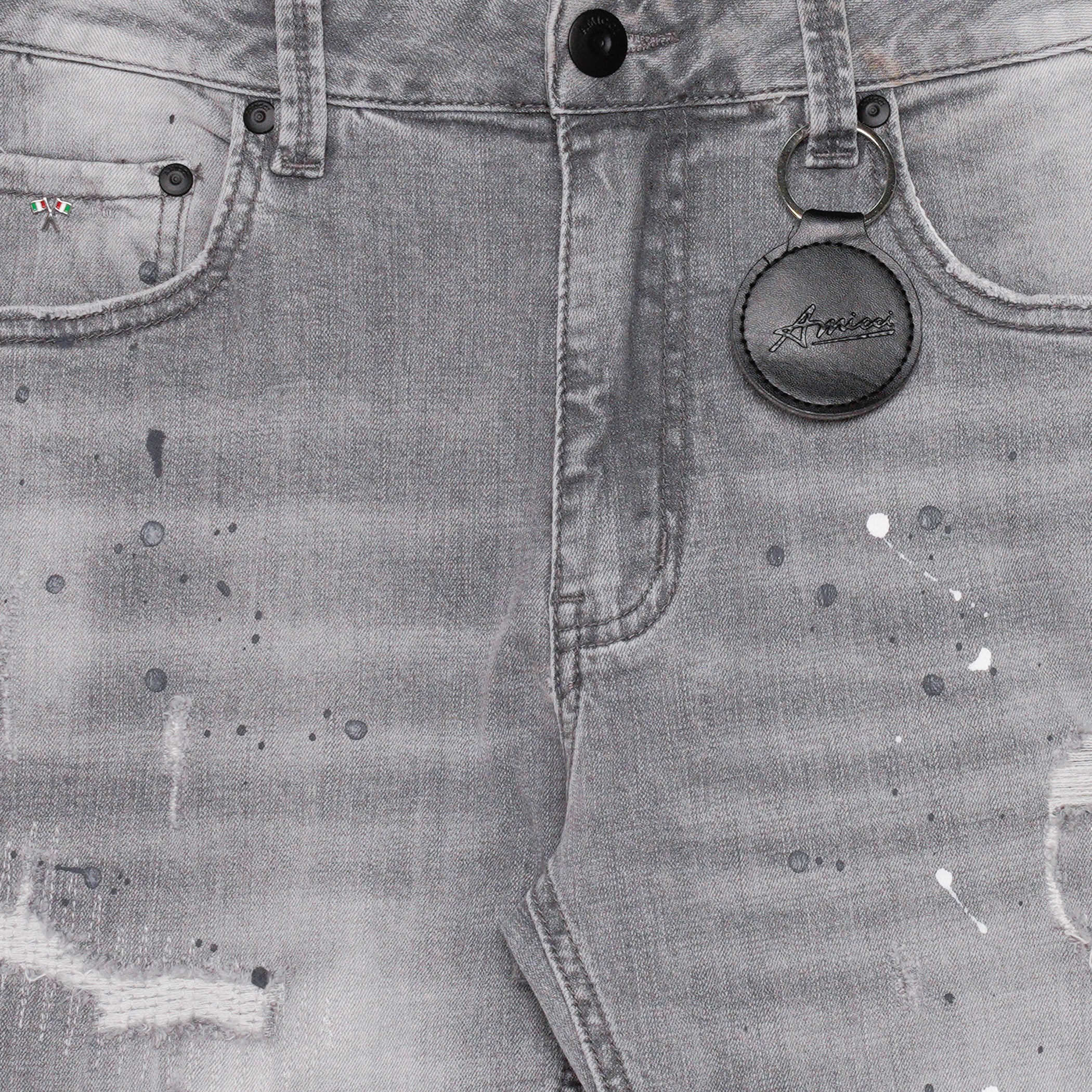 Trivosa Lichtgrijze spijkerbroek