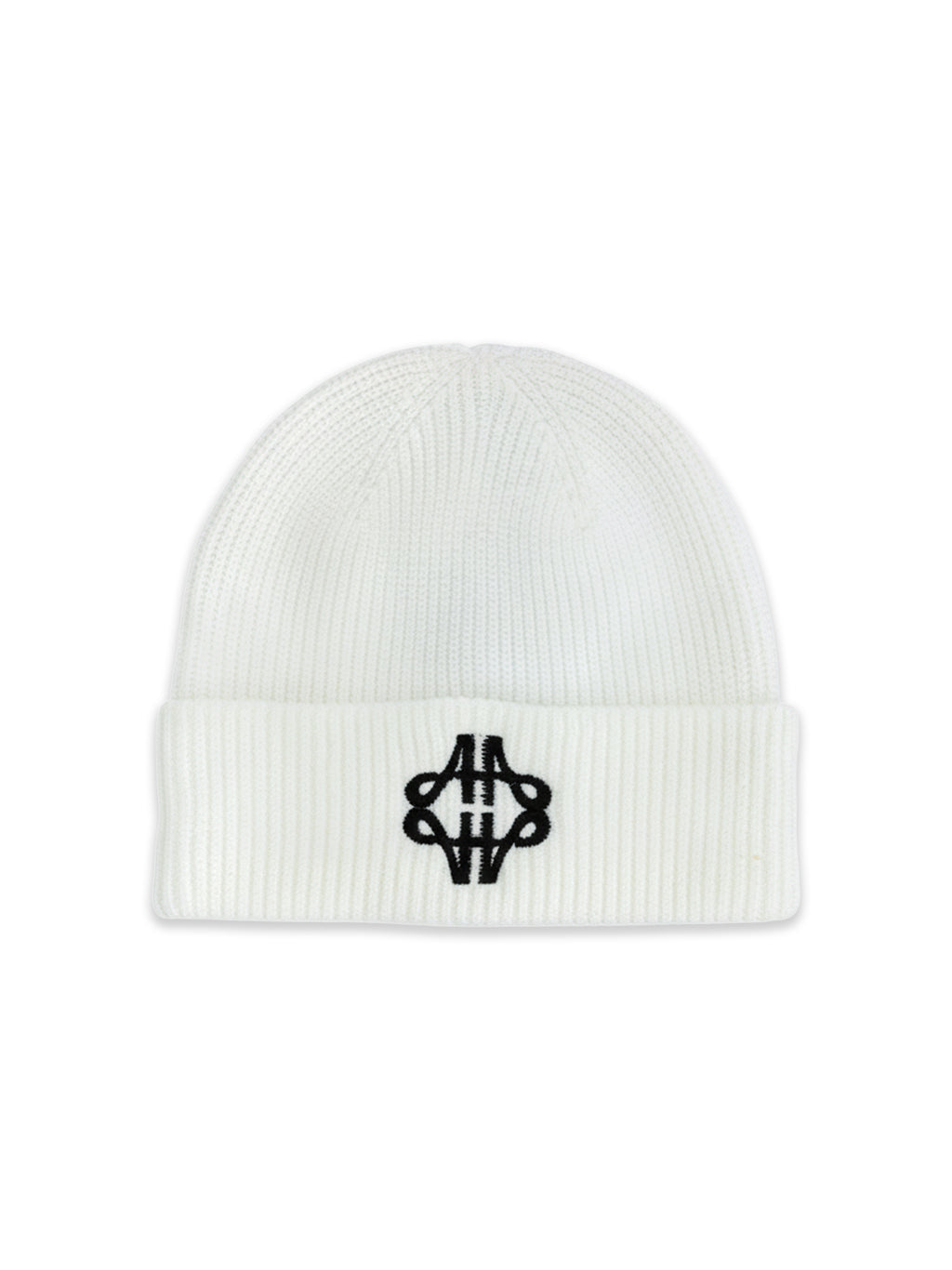 Bonnet en tricot avec emblème duveteux