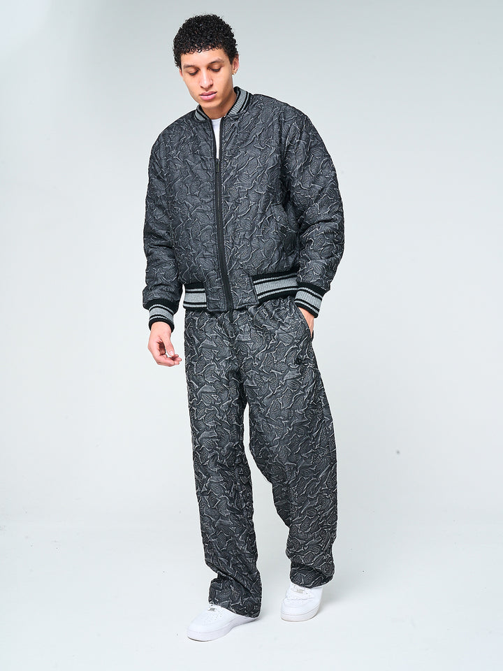 Fonsie Textured Bomber Jacket