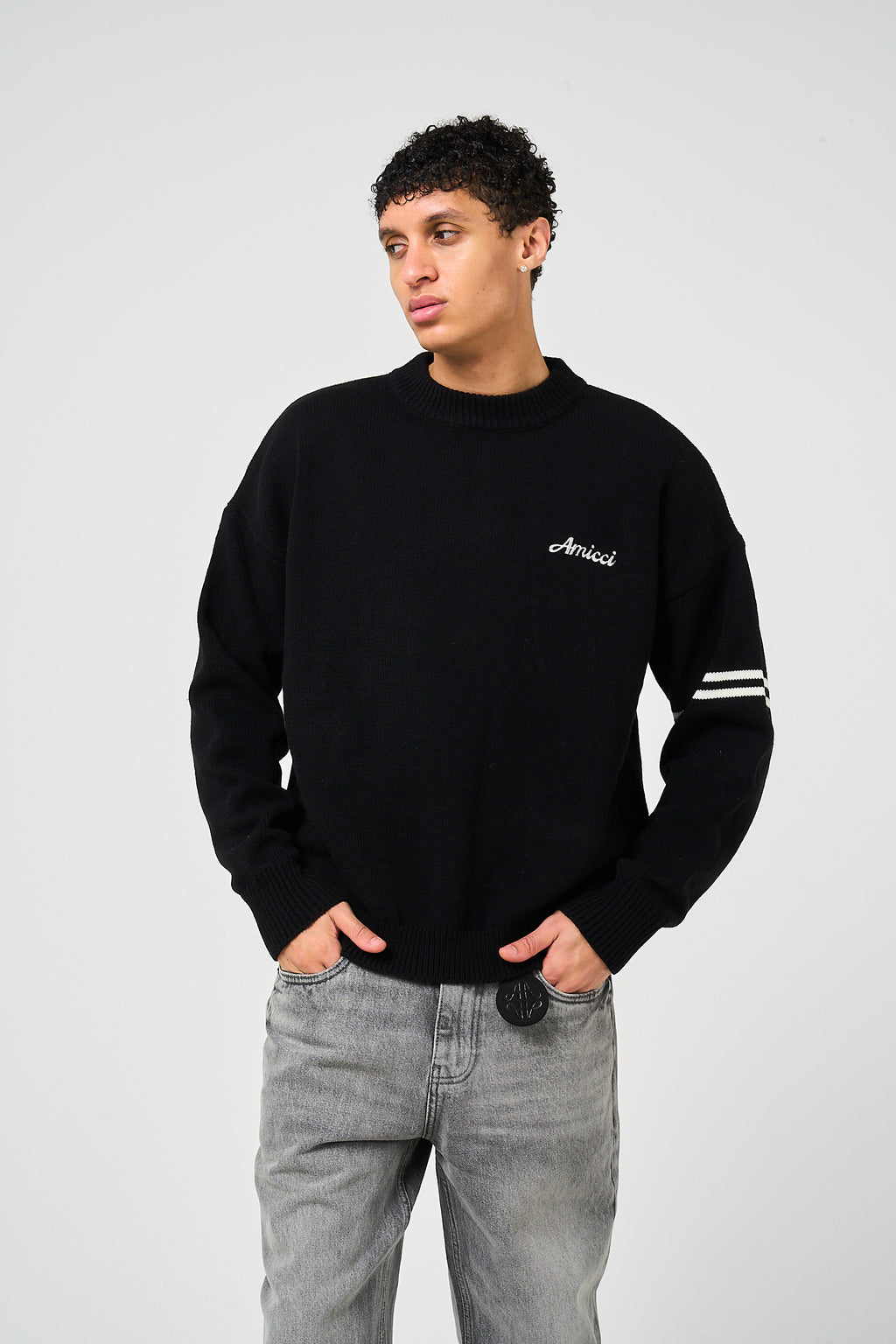 Nantes Long Sleeve Black T Shirt