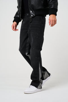 Maranello Schwarzer Flare-Denim