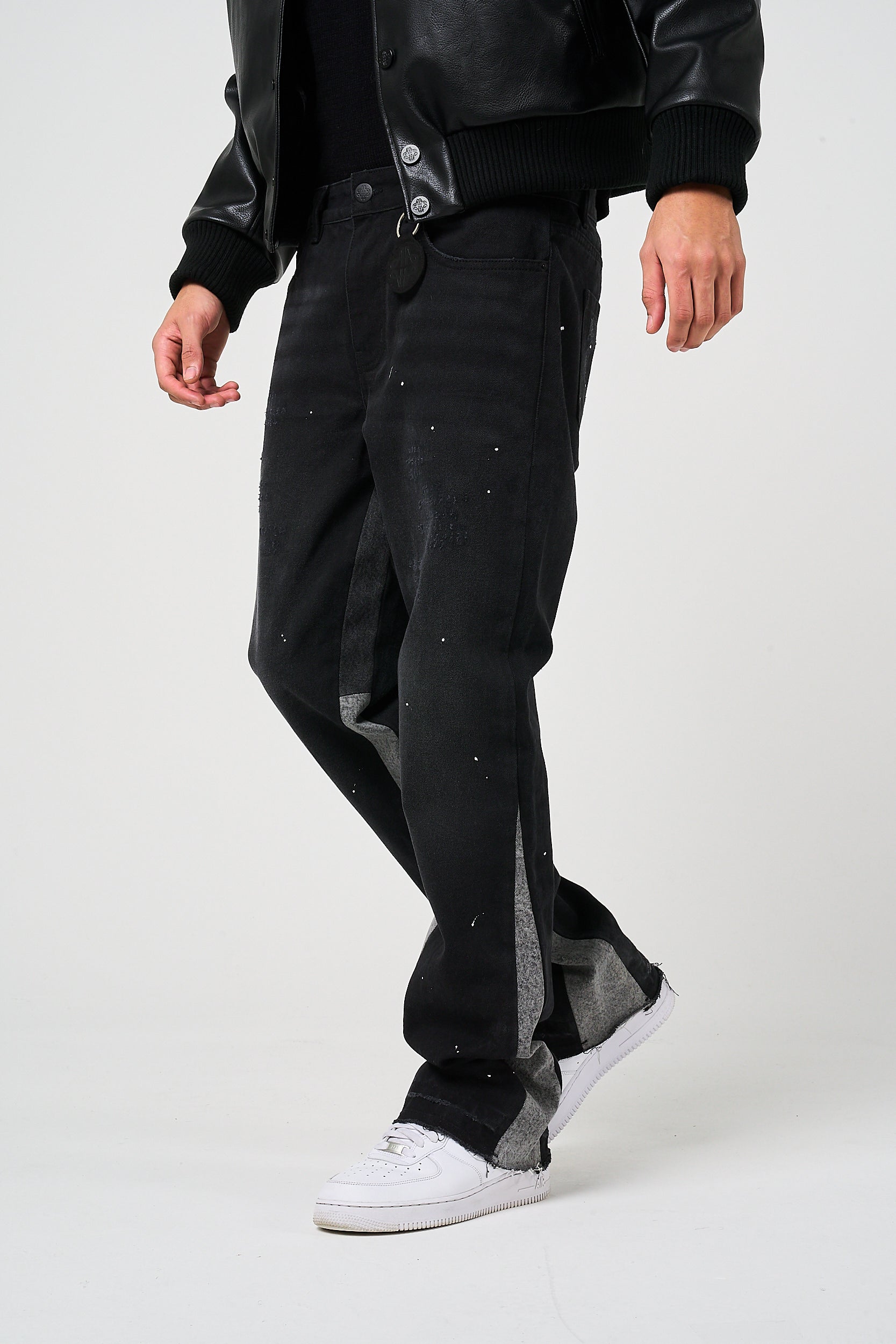 Gris Maranello Flare Denim