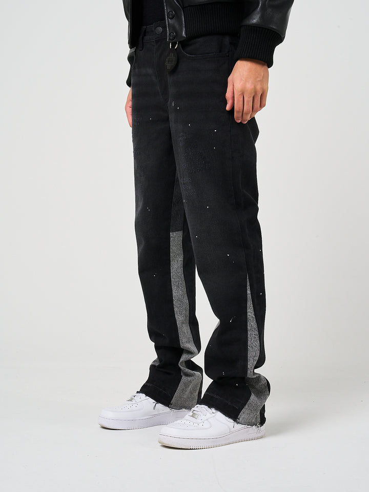 Maranello Schwarzer Flare-Denim