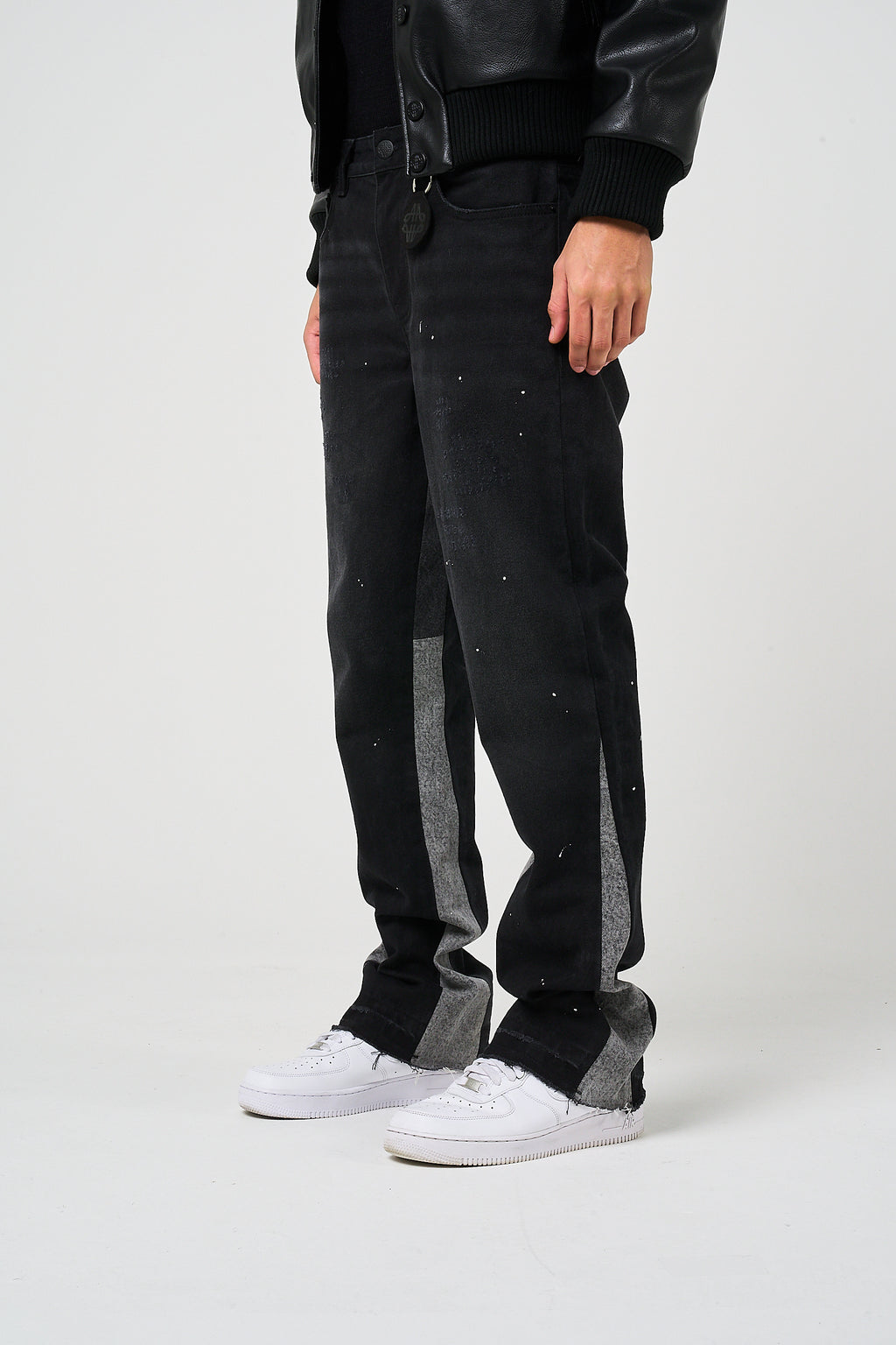 Maranello Schwarzer Flare-Denim