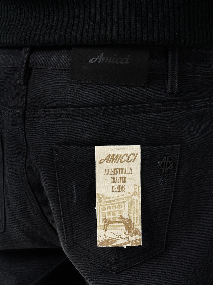 Maranello Schwarzer Flare-Denim