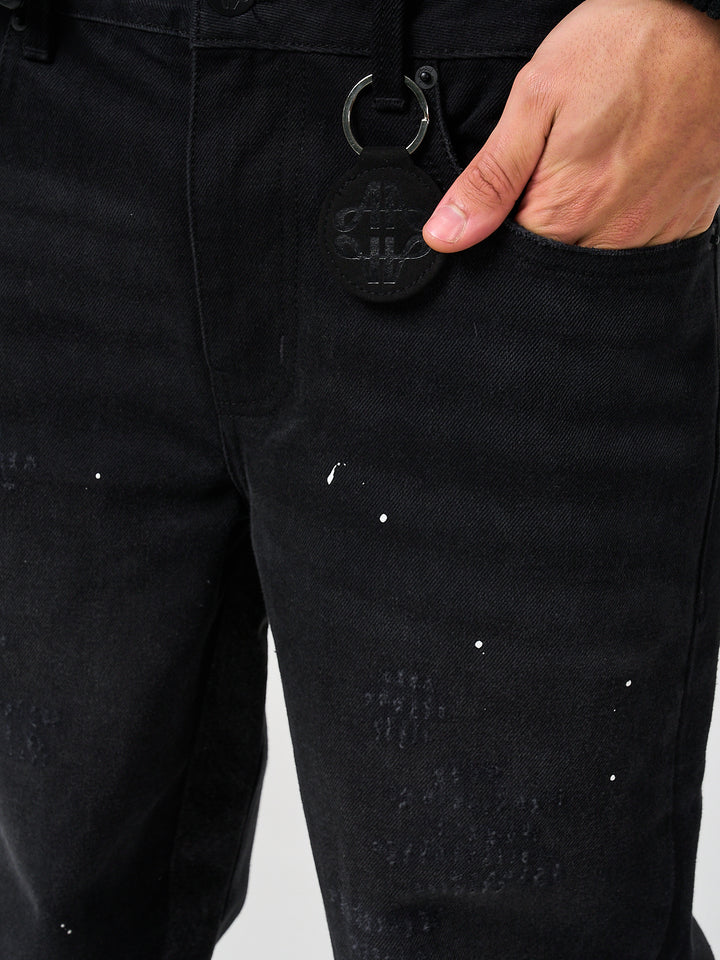 Maranello Schwarzer Flare-Denim