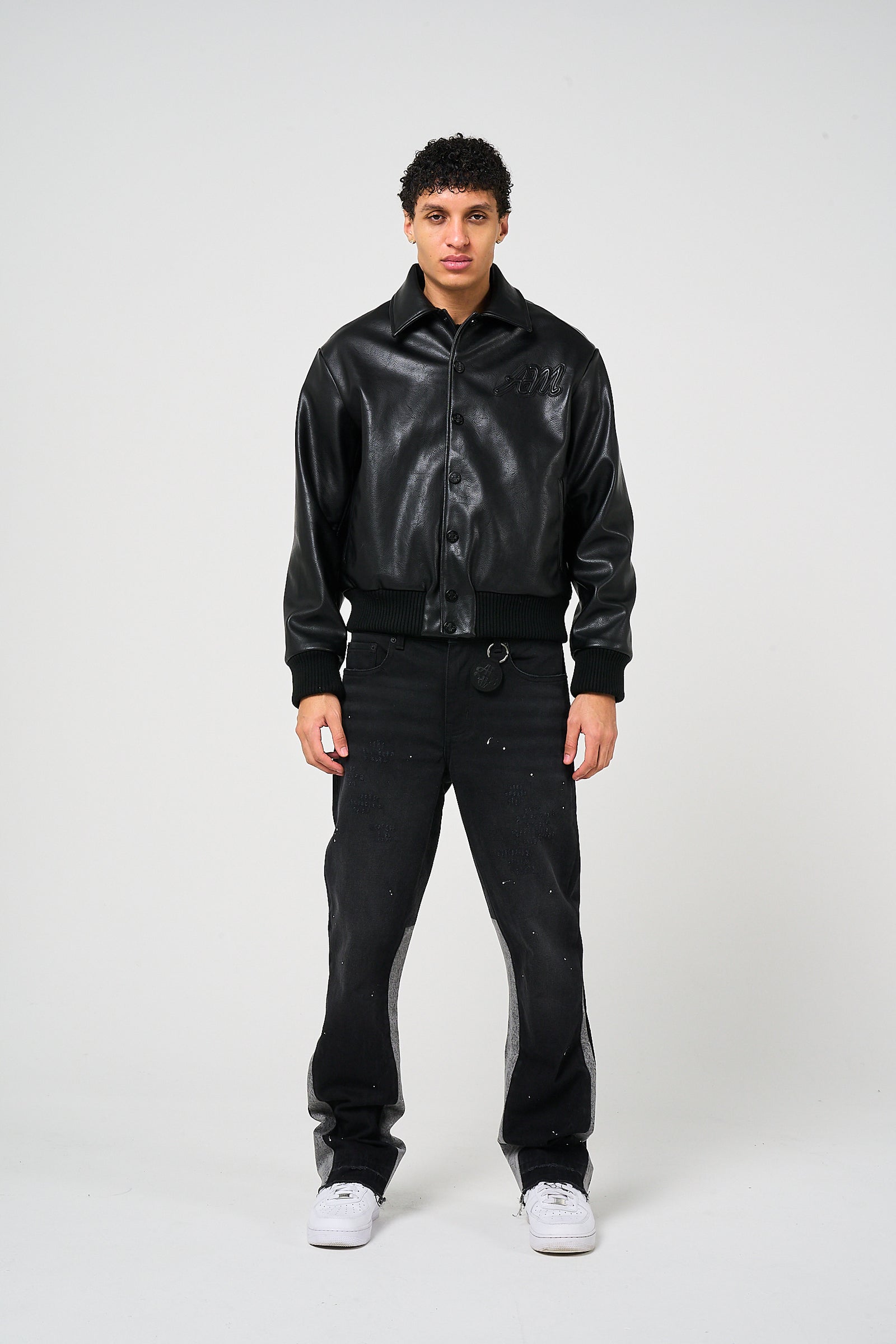 Fulton Leather Varsity Jacket