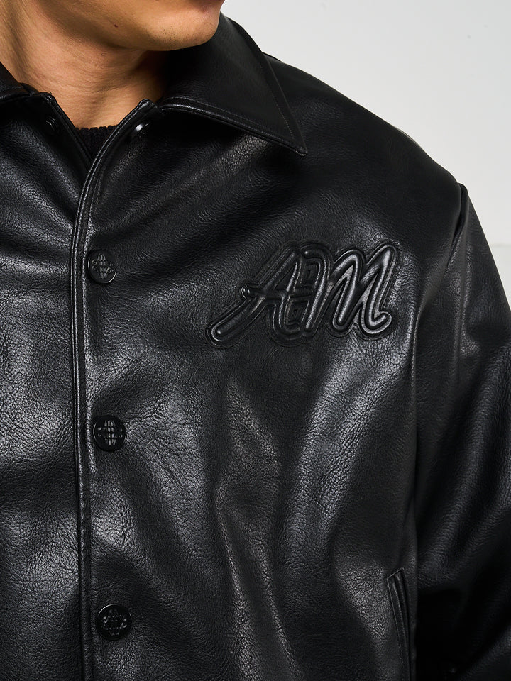 Fulton Leather Varsity Jacket