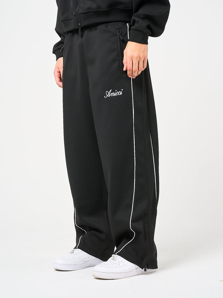 Bleecker zwarte joggingbroek met rits