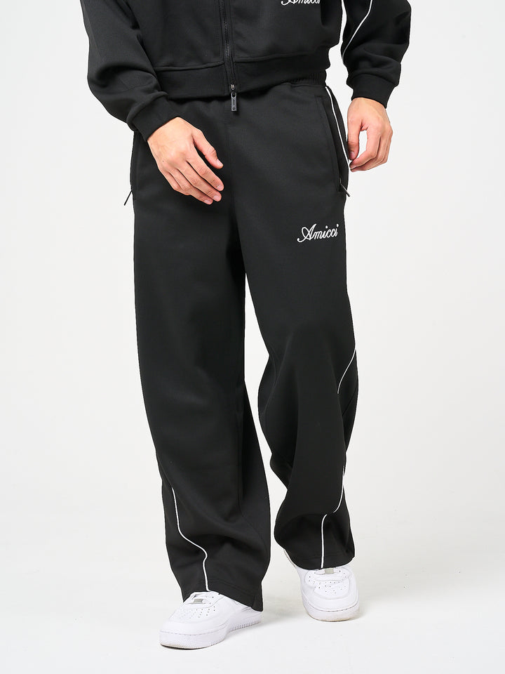 Bleecker zwarte joggingbroek met rits
